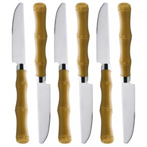 Conjunto-6-Facas-para-Mesa-de-Aco-Inox-com-Cabo-de-Plastico-Bambu-Basic-215cm-Lyor