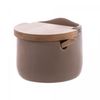 Saleiro-de-Ceramica-com-Tampa-e-Colher-de-Bambu-Areia-10cm-x-95cm-x-95cm-Wolff