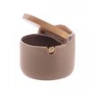 Saleiro-de-Ceramica-com-Tampa-e-Colher-de-Bambu-Areia-10cm-x-95cm-x-95cm-Wolff