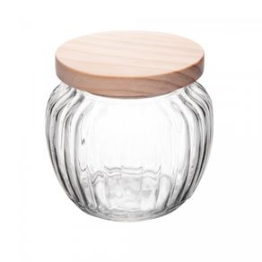 Pote-de-Vidro-com-Tampa-de-Bambu-1,4L-Lyor