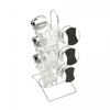 Conjunto-6-Porta-Tempero-de-Vidro-com-Tampa-Plastico-e-base-Giratoria-Poli-Preta-17cm-x-11cm-Wolff