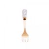 Conjunto-4-Garfos-para-Aperitivo-de-Aco-Inox-Dourado-com-Cabo-de-Ceramica-Branco-Wolff