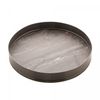 Bandeja-Redonda-Escovada-com-Fundo-em-Madeira-Cosmos-Matt-Black-30cm-Wolff