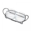 Rechaud-para-Queijo-Brie-de-Ceramica-com-Suporte-e-Faca-de-Aco-Inox-31cm-x-14cm-Wolff
