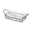 Rechaud-para-Queijo-Brie-de-Ceramica-com-Suporte-e-Faca-de-Aco-Inox-31cm-x-14cm-Wolff