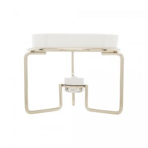 Rechaud-para-Queijo-Brie-de-Ceramica-com-Suporte-e-Faca-de-Aco-Inox-31cm-x-14cm-Wolff