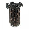Prato-Retangular-de-Melamina-com-Molheira-Toquio-Preto-19cm-x-12,5cm-x-3cm-Lyor