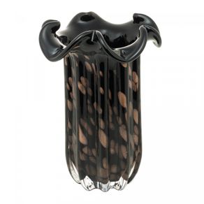 Prato-Retangular-de-Melamina-com-Molheira-Toquio-Preto-19cm-x-12,5cm-x-3cm-Lyor