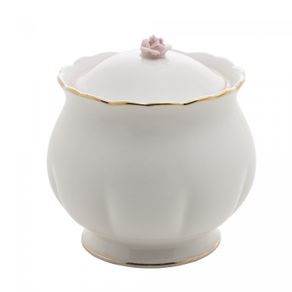 Acucareiro-de-Porcelana-Flower-Branco-300ml-Wolff