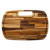 Tabua-de-Corte-de-Madeira-Teca-com-Alca-Lateral-Barbecue-45cm-x-30cm-x-2cm-Wolff-Craft