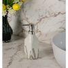 Porta-Sabonete-Liquido-com-Pump-Prata-Flurenza-330ml-Branco-Ceramica-Wolff