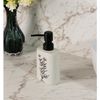 Porta-Sabonete-Liquido-com-Pump-Preto-Jardin-Blanc-330ml-Branco-Ceramica-Wolff