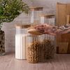 Porta-Mantimento-de-Vidro-Borossilicato-com-Tampa-de-Bambu-11L-Wolff