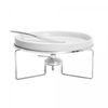 Rechaud-para-Queijo-Brie-de-Ceramica-com-Suporte-e-Faca-de-Aco-Inox-31cm-x-14cm-Wolff