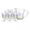 Taca-de-Agua-de-Cristal-Coracao-Ambar-Metalizado-330ml-Lyor