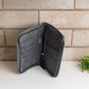 Porta-Documentos-e-Passaporte-de-Poliester-Cinza-18cm-x-13cm-x-3cm-Lyor