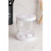 Acucareiro-de-Cristal-com-Colher-e-Tampa-Colmeia-210ml-Lyor