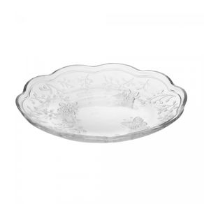 Prato-para-Bolo-com-Pe-New-Butterfly-19cm-x-9cm-Cristal-Ecologico-Lyor