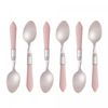 Conjunto-6-Colheres-de-Cafe-de-Aco-Inox-com-Cabo-de-Plastico-Mother-Pearl-Rosa-16cm-Lyor