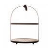 Suporte-para-Doces-de-2-Andares-de-Bambu-com-Moldura-de-Metal-195cm-x-195cm-x-26cm-Lyor