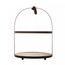 Suporte-para-Doces-de-2-Andares-de-Bambu-com-Moldura-de-Metal-195cm-x-195cm-x-26cm-Lyor