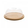 Prato-para-Queijo-de-Bambu-com-Tampa-em-Plastico-185cm-x-185cm-x-8cm-Lyor