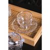 Acucareiro-de-Cristal-com-Colher-e-Tampa-Colmeia-210ml-Lyor