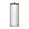 Porta-Algodao-com-Tampa-de-Bambu-Special-My-Box-7cm-x-7cm-x-17cm-Plastico-Lyor
