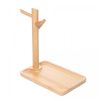 Bandeja-Retangular-com-Suporte-Multifuncional-18cm-x-12cm-x-21cm-Natural-Bambu-Lyor