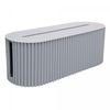 Caixa-para-Armazenamento-de-Cabos-33cm-x-11cm-x-13cm-Cinza-Plastico-Lyor