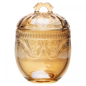 Porta-Cotonete-e-Algodao-de-Vidro-com-Tampa-de-Bambu-Lines-8cm-x-8cm-x-9,5cm-Lyor