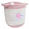 Cesta-Giraffe-29cm-x-29cm-x-29cm-Marrom/Branca-Poliester-Lyor