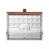 Porta-Cotonete-Retangular-com-Tampa-de-Bambu-Special-My-Box-9cm-x-75cm-x-85cm-Plastico-Lyor