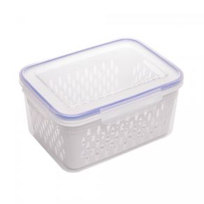 Porta-Cotonete-e-Algodao-de-Vidro-com-Tampa-de-Bambu-Lines-8cm-x-8cm-x-9,5cm-Lyor