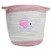 Cesta-Giraffe-29cm-x-29cm-x-29cm-Marrom/Branca-Poliester-Lyor