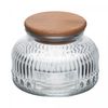 Pote-com-Tampa-de-Bambu-Lumi-330ml-Vidro-Lyor