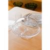 Prato-para-Bolo-com-Pe-e-Tampa-New-Butterfly-30cm-x-25cm-Cristal-Ecologico-Lyor