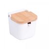 Papa-Bolinha-de-Plastico-e-Aco-Inox-Cinza-Chumbo-8cm-x-4cm-x-7,5cm-Lyor