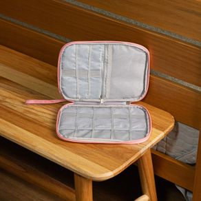 Organizador-de-Cabo-24cm-x-3cm-x-17cm-Rosa-Poliester-Lyor