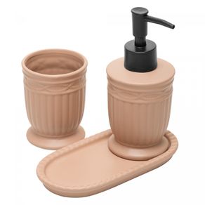 Conjunto-3-Pecas-para-Banheiro-Greece-200ml-Terracota-Ceramica-Lyor