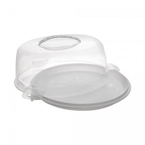 Prato-para-Bolo-de-Plastico-com-Tampa-e-Alca-Branco-Lyor