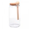 Pote-Redondo-com-Colher-de-Bambu-e-Tampa-de-Cortica-1L-Vidro-Lyor