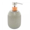 Porta-Sabonete-Liquido-de-Ceramica-Granilite-Lines-Cinza-430ml-Lyor
