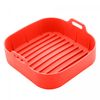 Forma-Quadrada-de-Silicone-para-Air-Fryer-Vermelha-20cm-x-7cm-Lyor