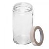 Pote-com-Tampa-Bege-com-Visor-Acrilico-18L-Vidro-Lyor