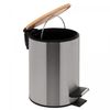 Lixeira-Redonda-com-Tampa-em-Bambu-e-Pedal-25L-Aco-Inox-Lyor