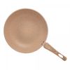 Frigideira-Wok-de-Inducao-em-Aluminio-com-Revestimento-Ceramico-Granito-Chef-Bege-28cm-Lyor