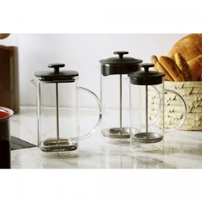 Cafeteira-Prensa-Francesa-de-Vidro-Borossilicato-e-Tampa-de-Plastico-Lyon-Preta-400ml-Lyor