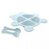Conjunto-de-Prato-com-2-Talheres-de-Bambu-e-PP-Baby-Bear-Azul-Lyor
