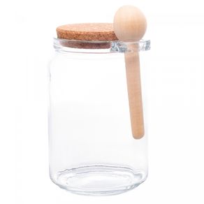 Pote-Redondo-com-Colher-de-Bambu-e-Tampa-de-Cortica-650ml-Vidro-Lyor
